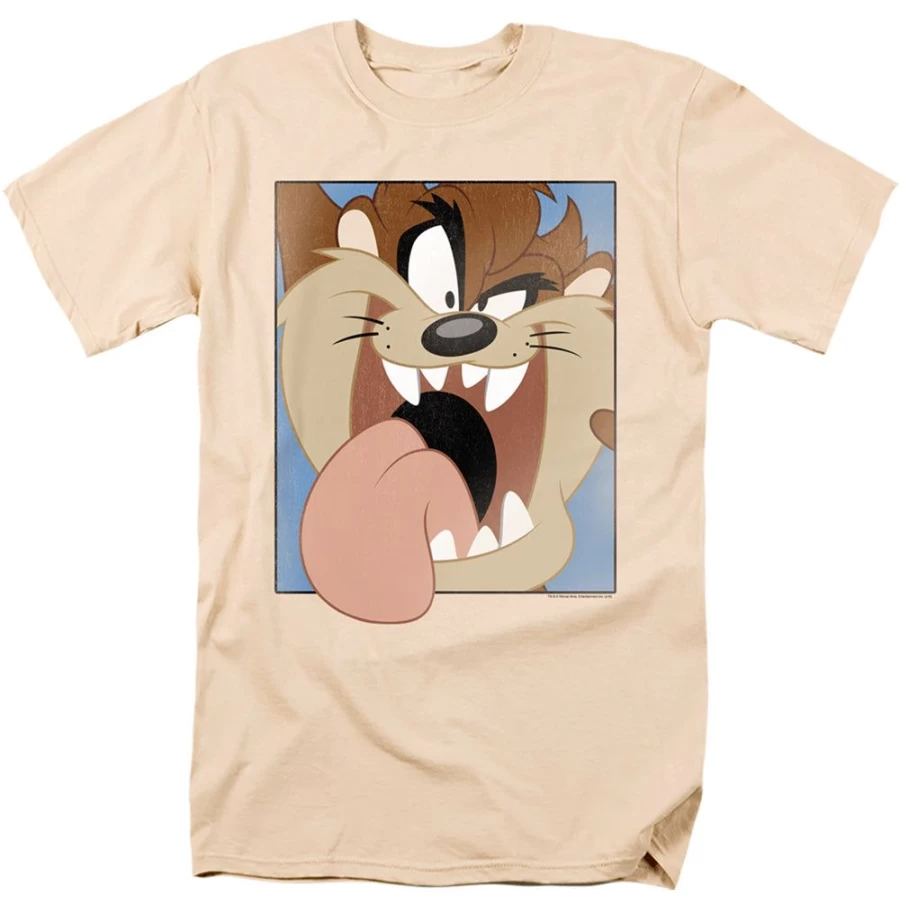 "MeTV Custom Classics Unisex Tasmanian Devil - Taz Closeup Vintage Cartoon T-Shirt"