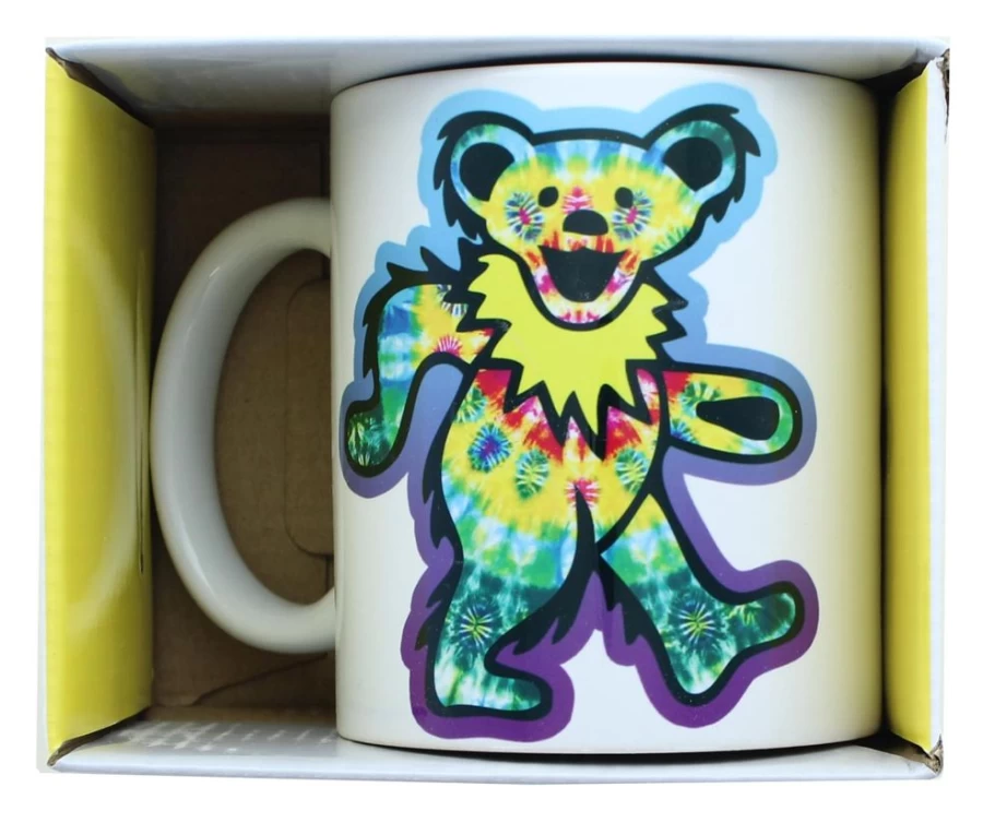 Toynk Grateful Dead Rainbow Bear Ceramic Mug - 11 Oz Colorful Collectible Coffee Cup
