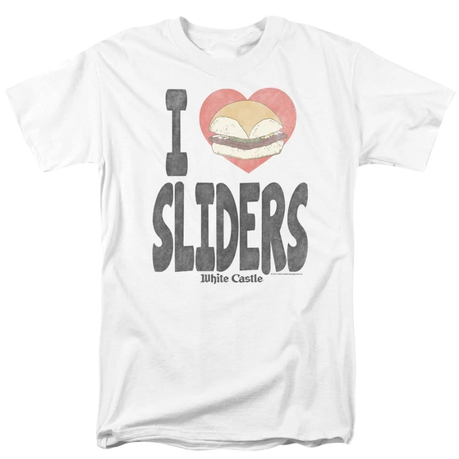MeTV Custom Classics Unisex White Castle I Heart Sliders T-Shirt