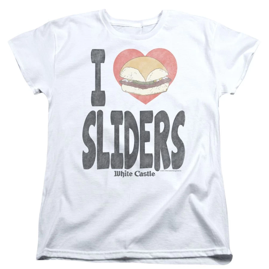 MeTV Custom Classics Unisex White Castle I Heart Sliders T-Shirt