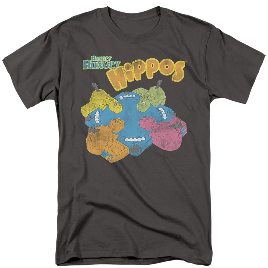 MeTV Custom Classics Hungry Hungry Hippos Game - Fast Action Kids Board Game for Boys & Girls - Ready to Play Fun Family Toy