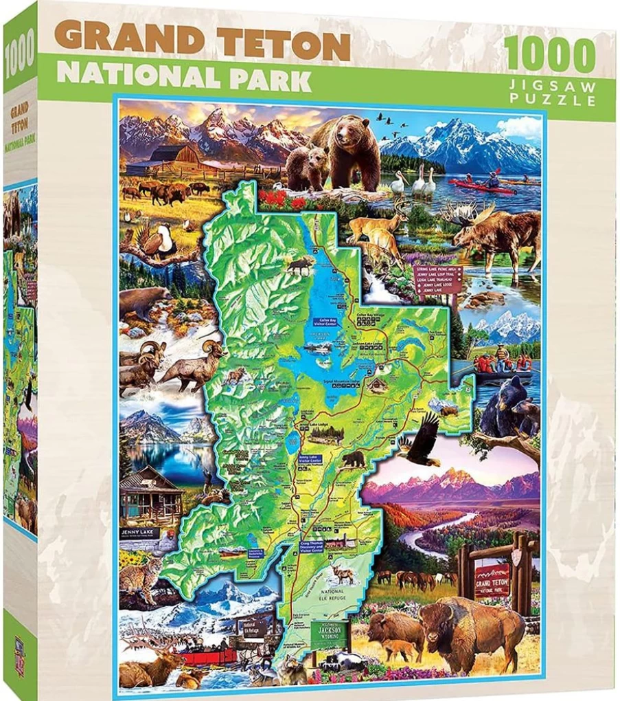 Toynk Grand Tetons National Park 1000-Piece Jigsaw Puzzle for Adults - Scenic Landscape Challenge