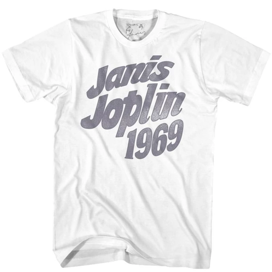 Janis Joplin - JJ69 Vintage T-Shirt by MeTV Custom Brands | Classic Rock Music Merchandise
