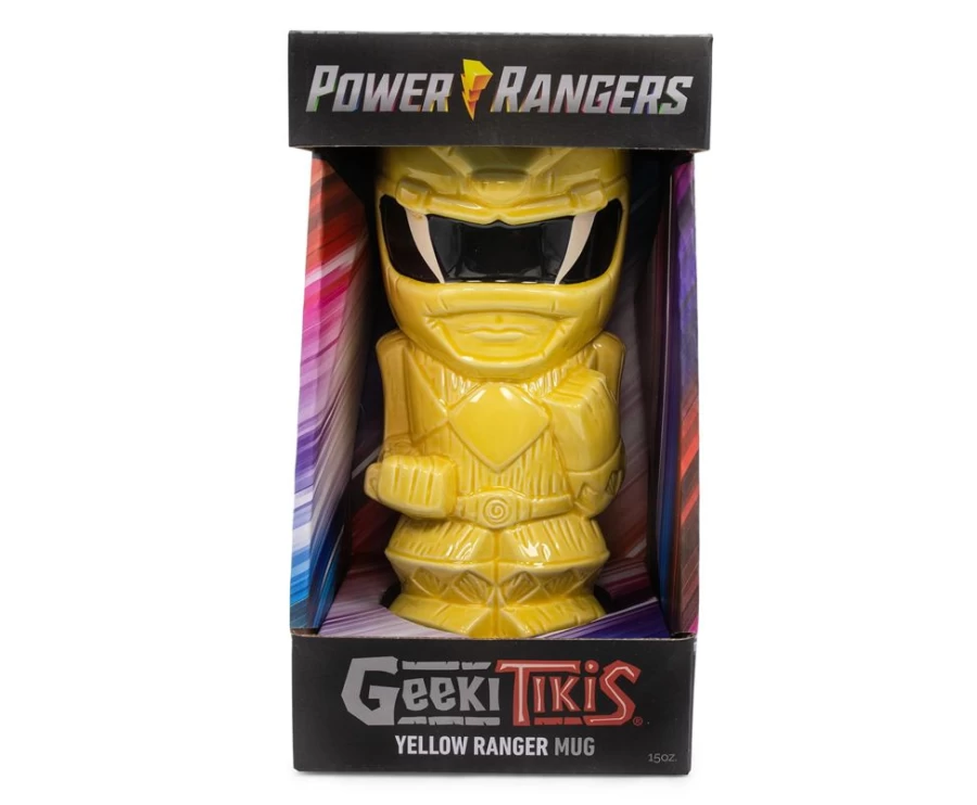 Toynk Power Rangers Yellow Ranger 15oz Ceramic Mug | Geeki Tikis Collectible Drinkware