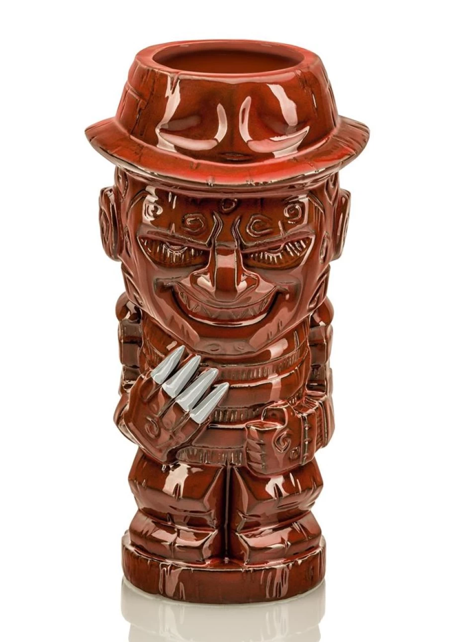 "Toynk Geeki Tikis Freddy Krueger Nightmare On Elm Street Tiki Mug 21oz Horror Collectible"