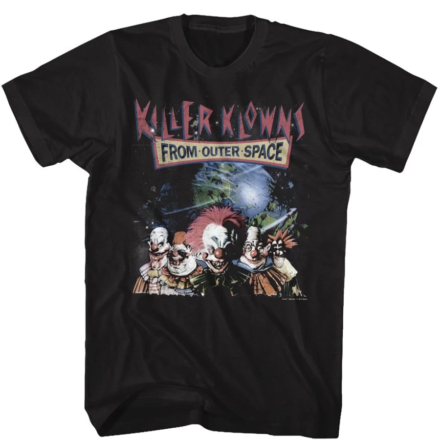 "Killer Klowns From Outer Space - Unisex Klowns In Space T-Shirt by MeTV Custom Brands"