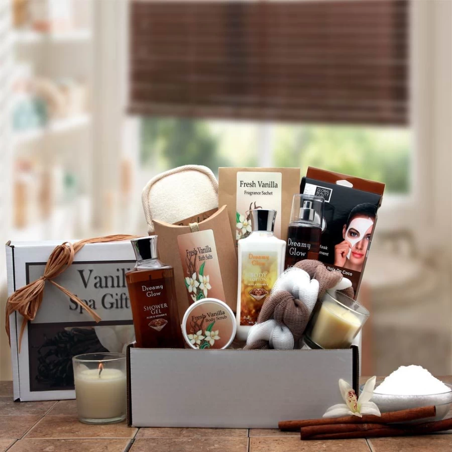 GBDS Vanilla Spa Gift Set - Luxurious Aromatherapy Box for Relaxation & Pampering