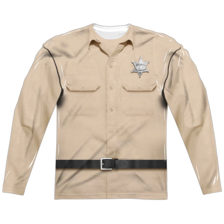 MeTV Custom Classics Unisex Andy Griffith Show Sheriff Andy Costume Uniform - Front & Back Design