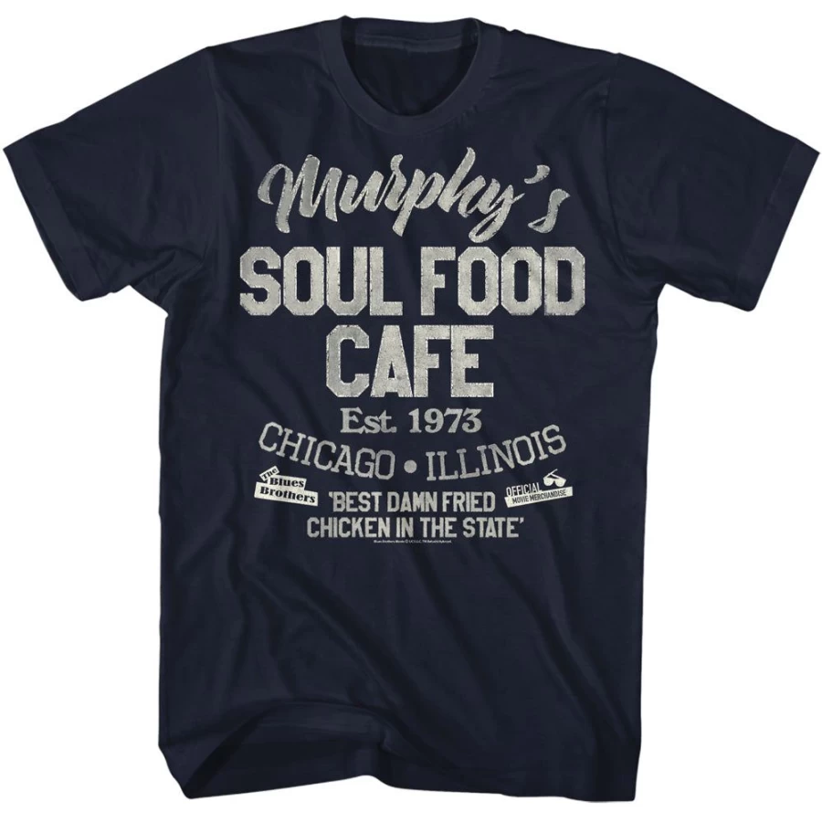 MeTV Custom Brands Unisex The Blues Brothers Soul Food T-Shirt - Classic Movie Merchandise