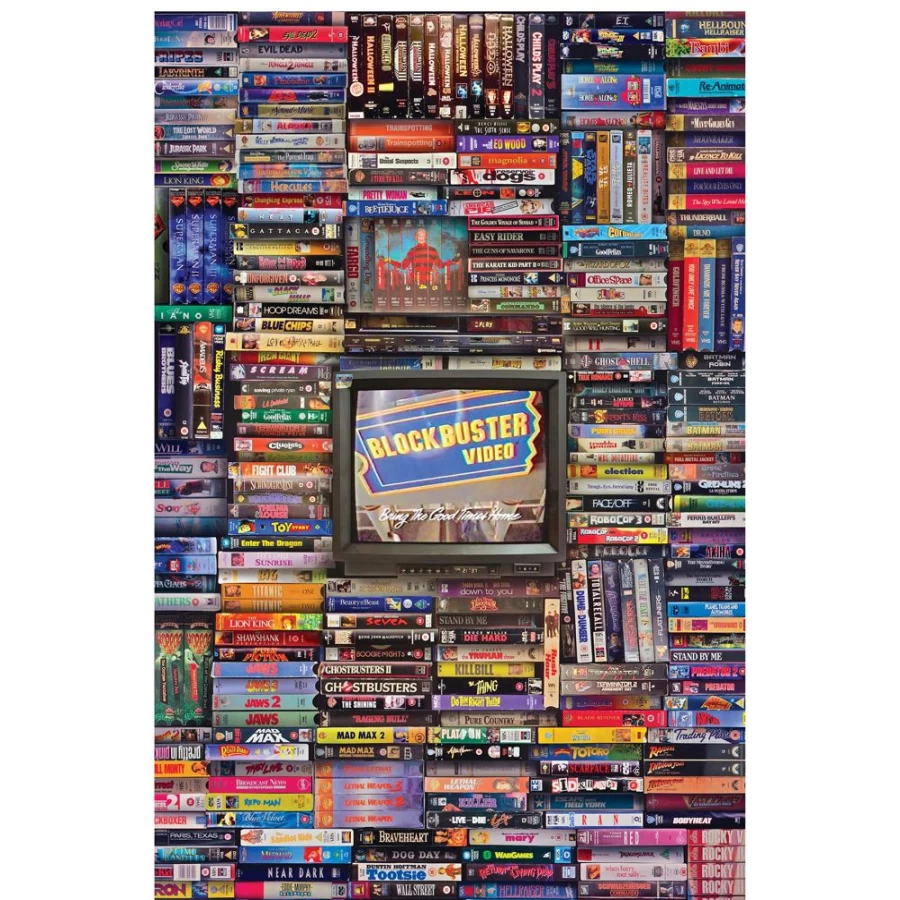 "Toynk Exclusive Blockbuster Movie Era 1000-Piece Collectible Jigsaw Puzzle for Adults"