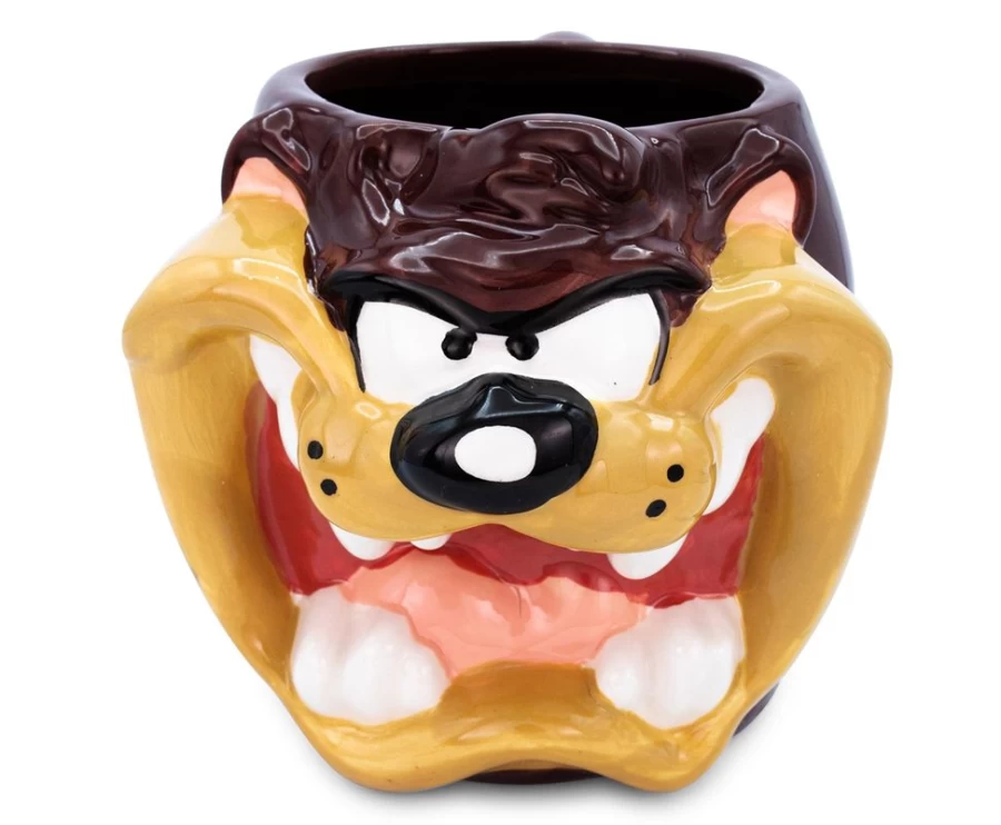 "Toynk Looney Tunes Taz 24oz Ceramic Mug | Collectible Sculpted Cup"