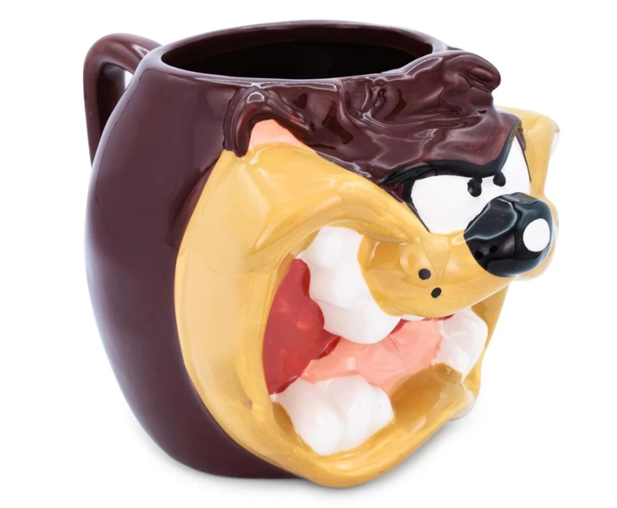 "Toynk Looney Tunes Taz 24oz Ceramic Mug | Collectible Sculpted Cup"