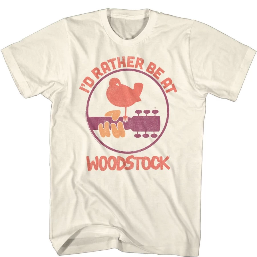 MeTV Custom Brands Woodstock - I'd Rather Be Vintage Inspired T-Shirt