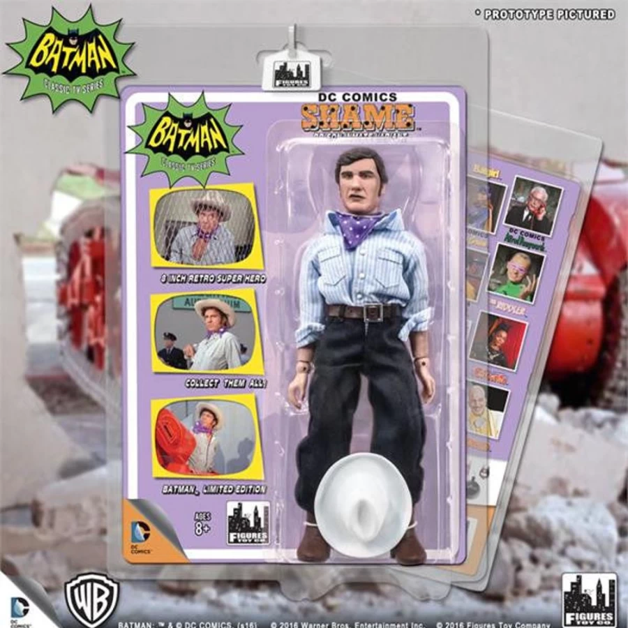 MeTV Figures Batman 1966 TV Series Retro 8-Inch Action Figure - Shame Villain Variant Collectible