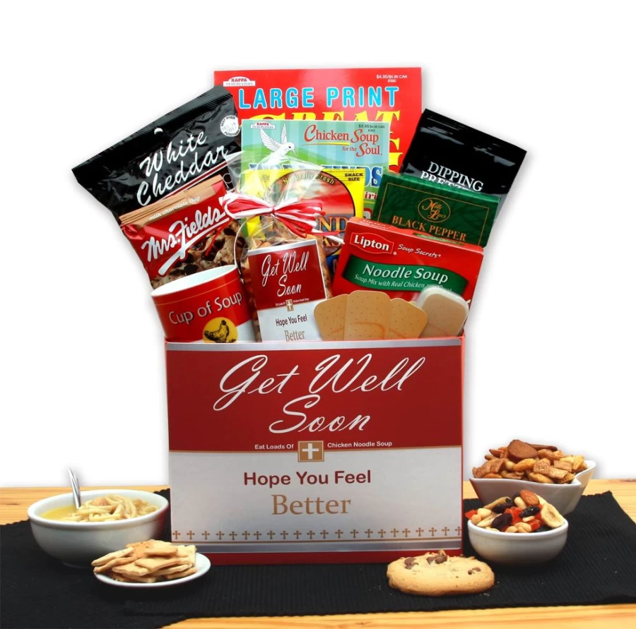 "GBDS Chicken Noodle Soup Get Well Gift Box - Comforting & Delicious Care Package"