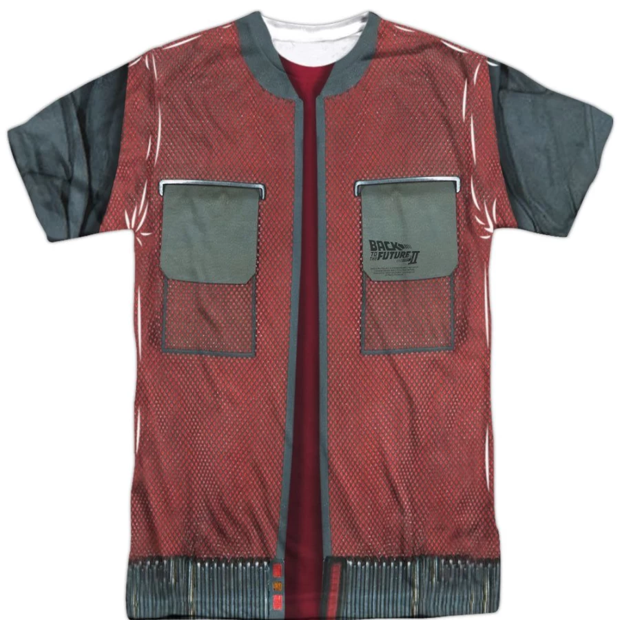 "MeTV Custom Classics Back To The Future Unisex Jacket Costume - Front & Back Design"