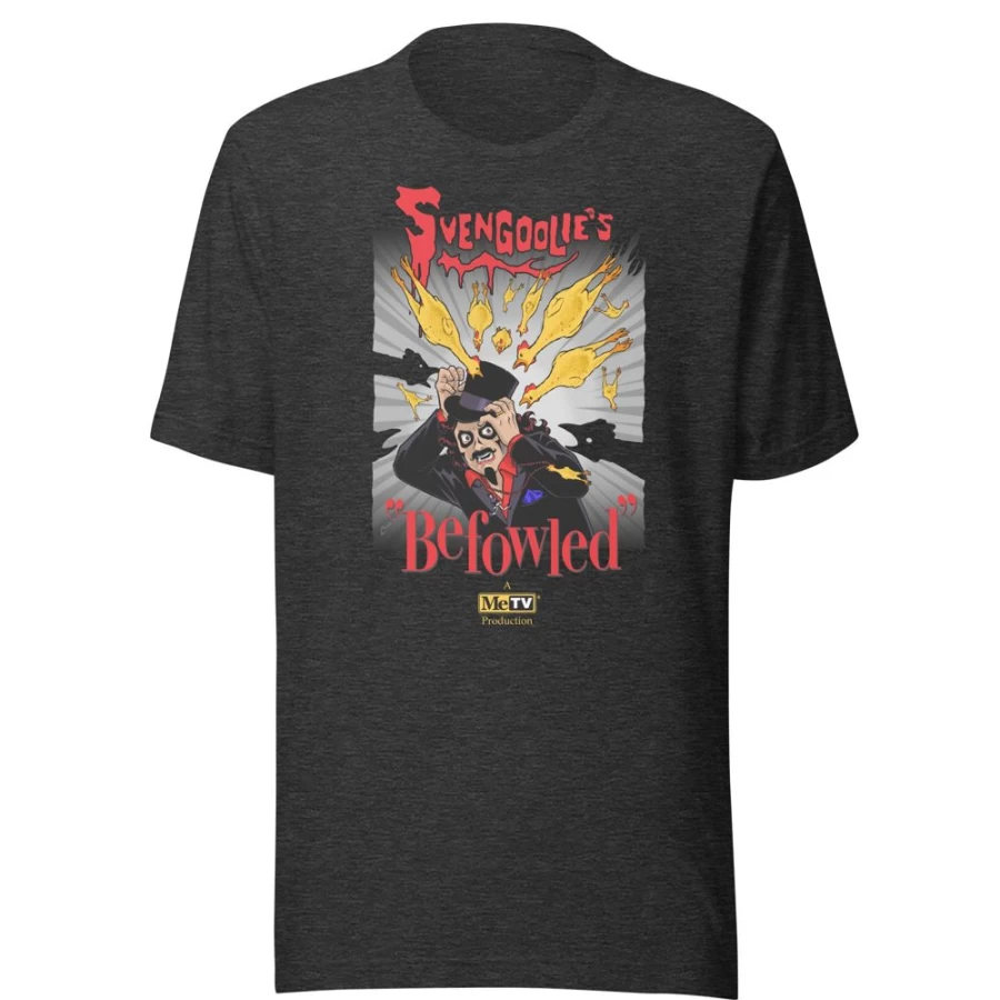"MeTV Custom Products Svengoolie® T-Shirt 2023 Series - Designed by Amanda Conner"