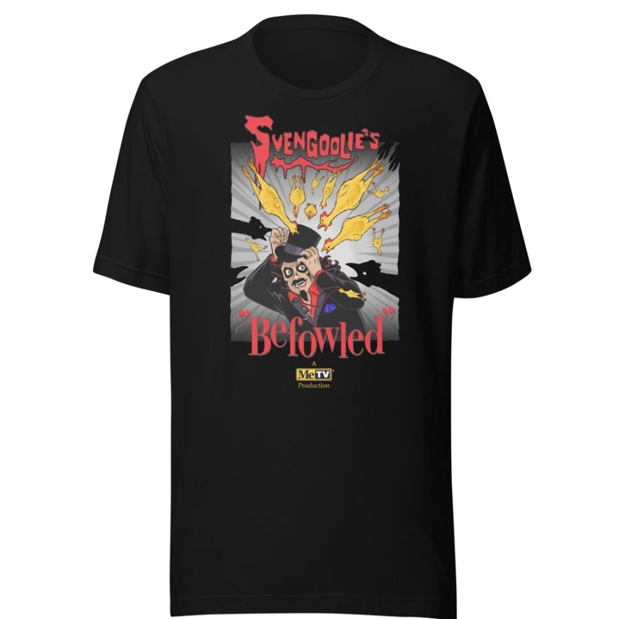 "MeTV Custom Products Svengoolie® T-Shirt 2023 Series - Designed by Amanda Conner"