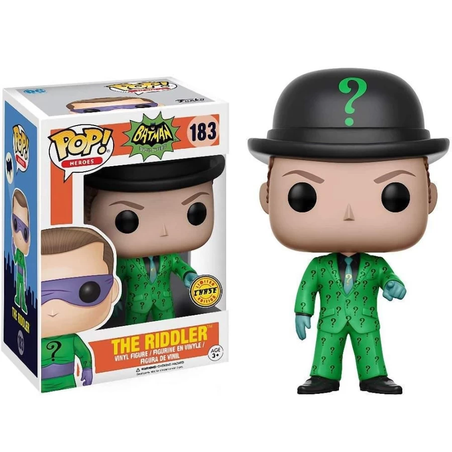 Funko Pop Vinyl Figure: The Riddler Chase Variant | DC Heroes Collectible | Toynk Exclusive