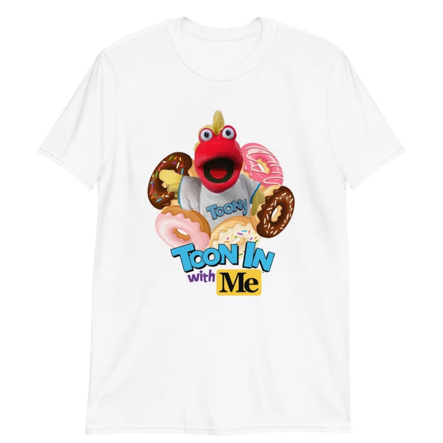 MeTV Custom Products Toony The Tuna Donut Graphic Novelty T-Shirt for Fans