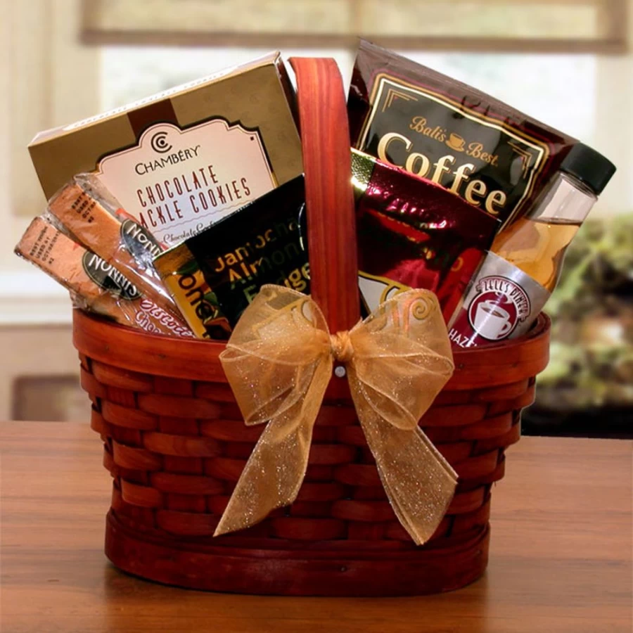 GBDS Mini Coffee Break Gift Basket - Gourmet Coffee & Treats Hamper for Office, Home, or Corporate Gifts