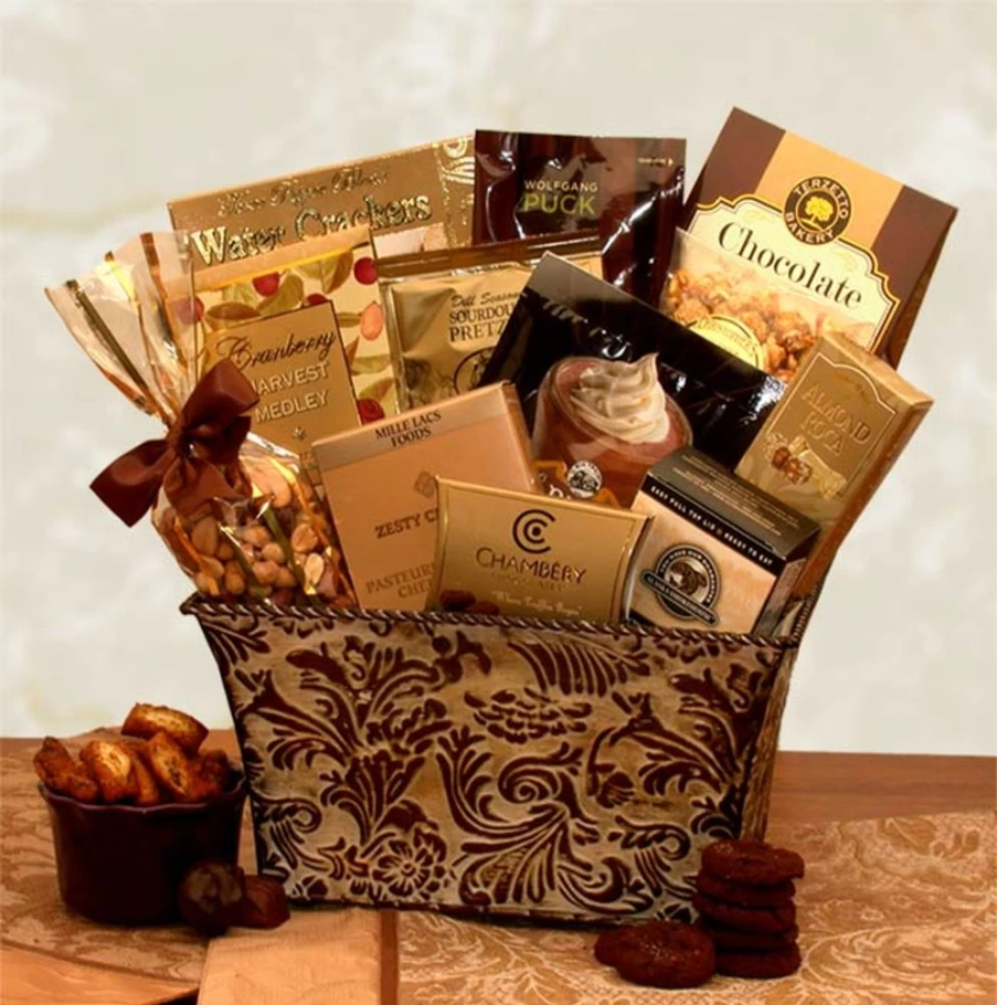 "GBDS Gourmet Gift Basket - Premium Savory Delights for Elegant Gifting"