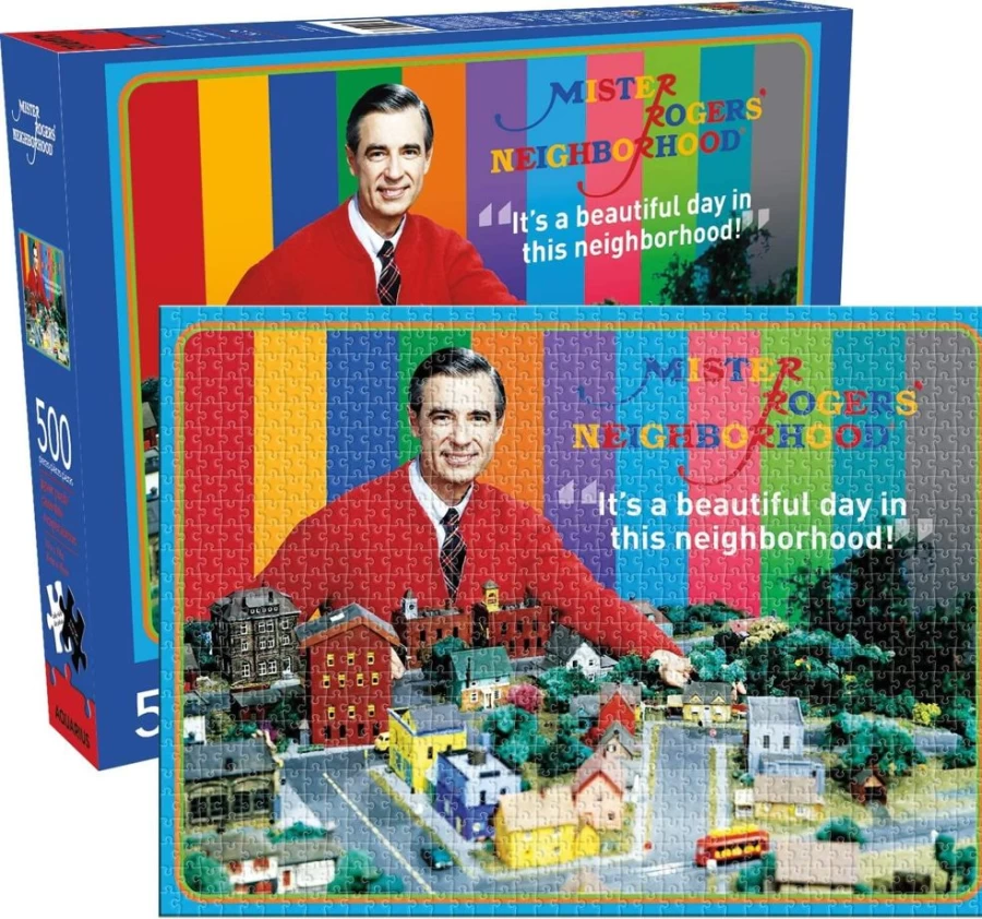 Toynk Mister Rogers Neighborhood 500-Piece Jigsaw Puzzle for Adults & Kids – Nostalgic Collectible Puzzle