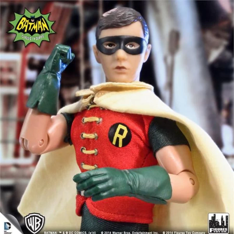MeTV Figures 8-Inch Robin Deluxe Action Figure - Batman Classic TV Series Collectible