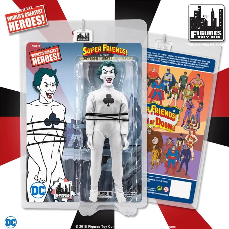 MeTV Figures Super Friends The Joker Unmasked Variant Action Figure - Wild Cards Series Collectible