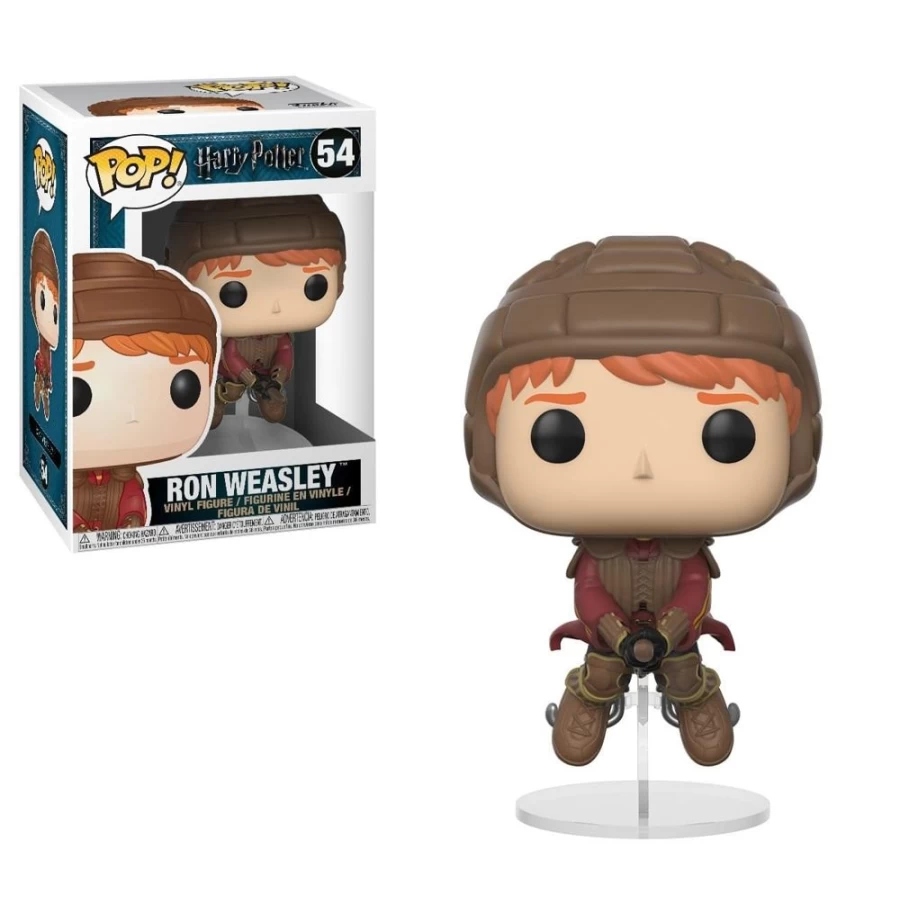 "Toynk Exclusive Harry Potter Ron Weasley Funko Pop! Vinyl Figure on Broom - Collectible Toy"