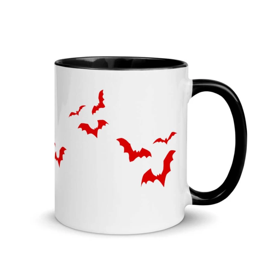 MeTV Custom Products Svengoolie Logo Ceramic Mug with Bats Design
