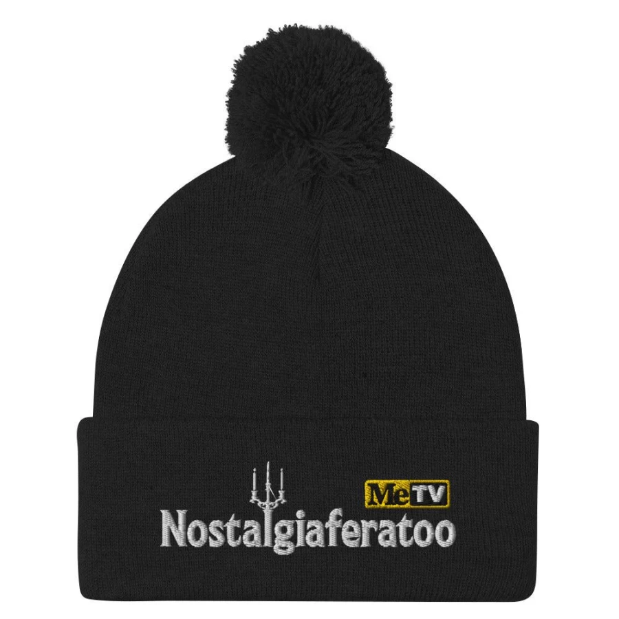 MeTV Custom Products Sven Squad Pom-Pom Beanie - Nostalgic Knit Hat for Fans