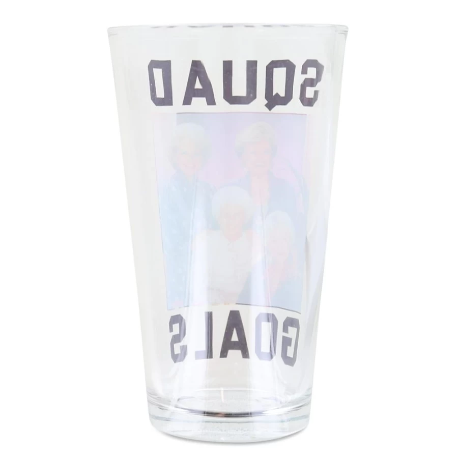 "The Golden Girls 'Squad Goals' 15-Ounce Pint Glass by Toynk | Collectible TV Show Merchandise"