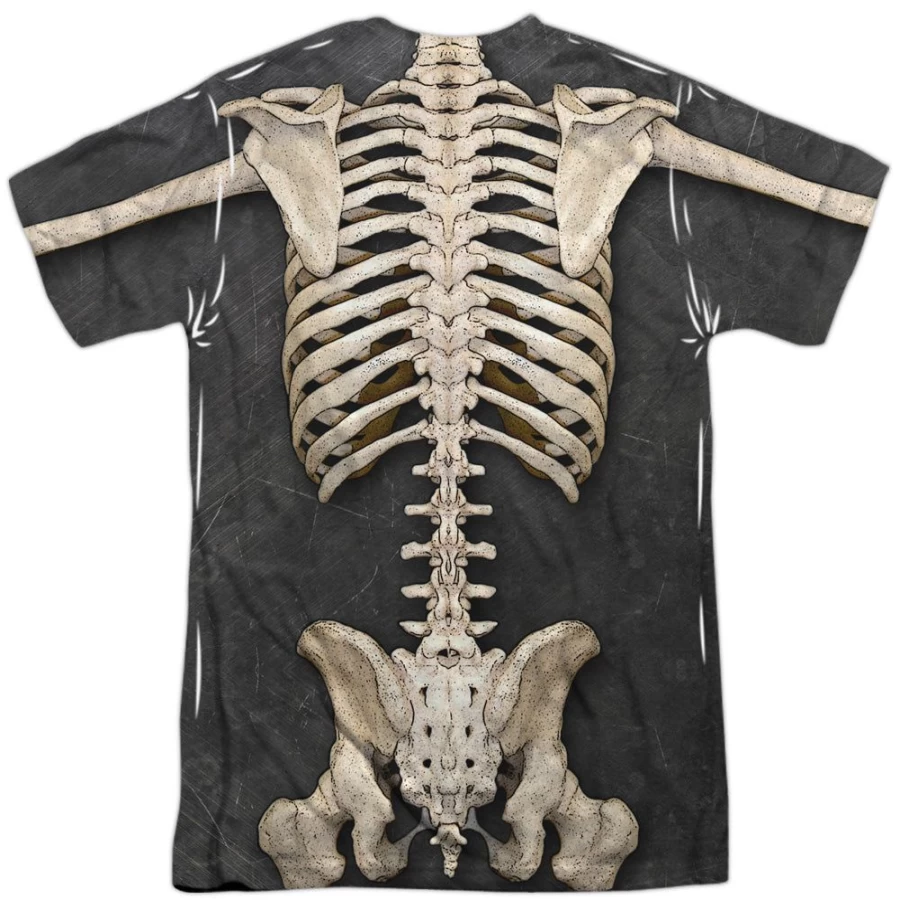 MeTV Custom Classics Unisex Skeleton Costume - Full Body Front & Back Halloween Outfit