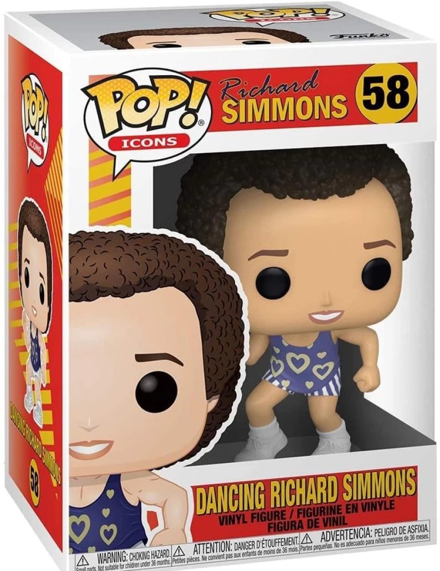 Toynk Exclusive Funko Pop! Richard Simmons Dancing Vinyl Collectible Figure | Limited Edition Icons Series