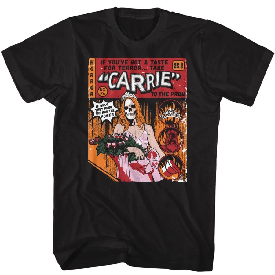 "MeTV Custom Brands Unisex Carrie Graphic Tee - Vintage Comic Inspired T-Shirt"