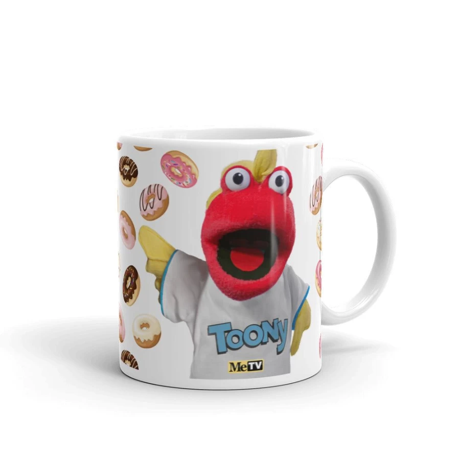 MeTV Custom Products Toony The Tuna Donut Shaped Ceramic Coffee Mug