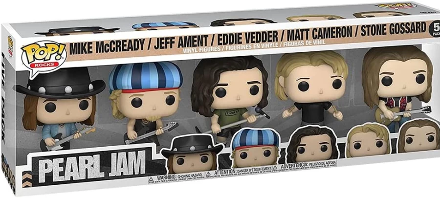Toynk Exclusive Pearl Jam Funko Pop Rocks Vinyl 5-Pack Collectible Set