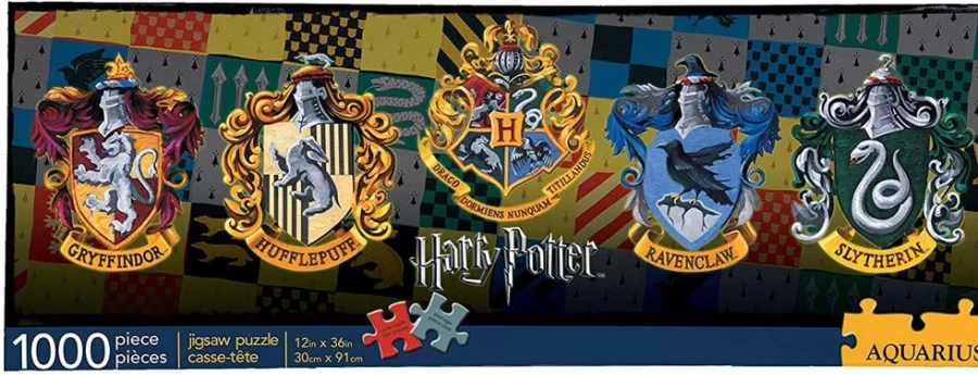 "Toynk Harry Potter House Crests 1000-Piece Jigsaw Puzzle for Adults – Collectible Hogwarts Challenge"