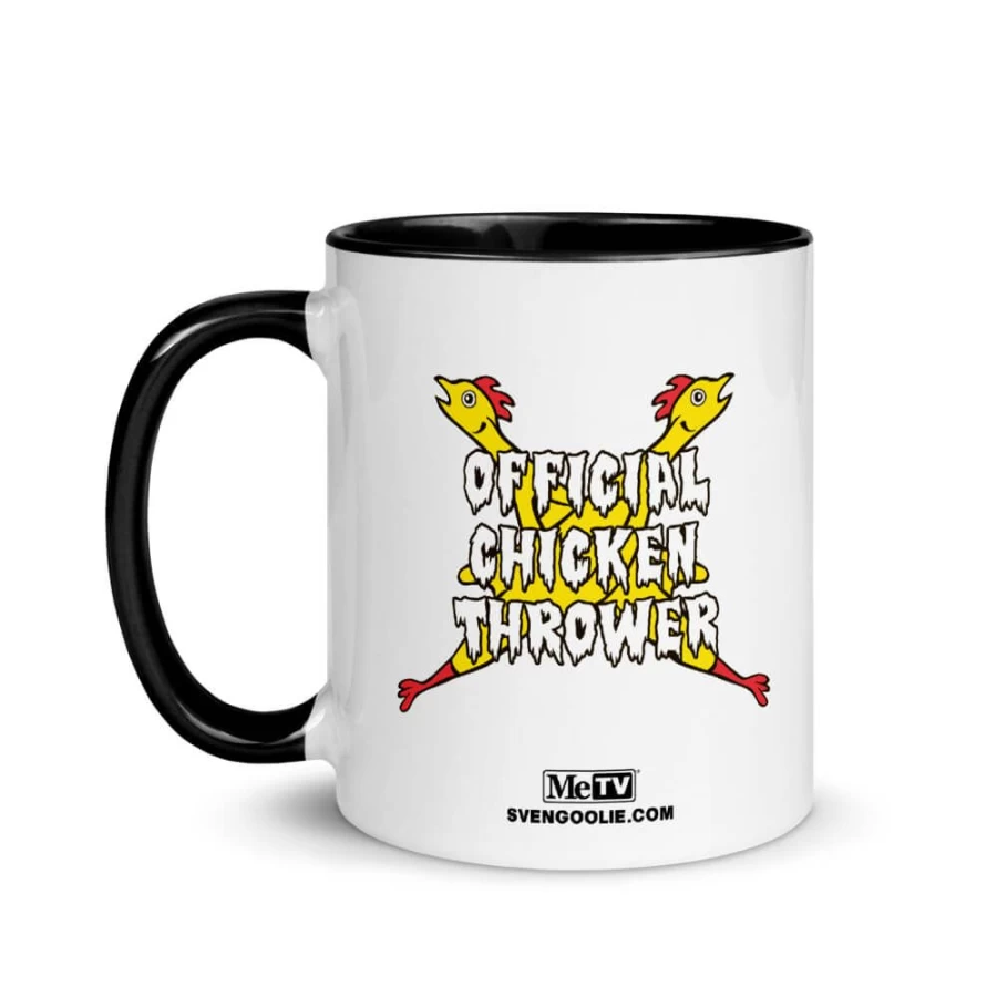 MeTV Custom Products Svengoolie Official Ceramic Mug - Chicken Thrower Design