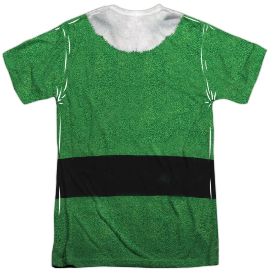 "MeTV Custom Classics Unisex Christmas Elf Costume - Front & Back Design for Holiday Parties"