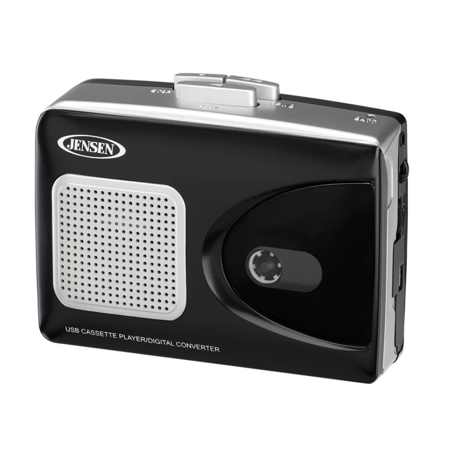 Jensen USB Cassette Player with Recording to Computer - Convert Tapes to Digital MP3