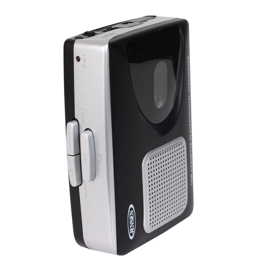 Jensen USB Cassette Player with Recording to Computer - Convert Tapes to Digital MP3
