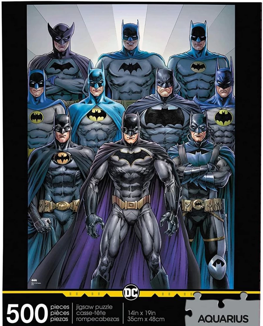 Toynk DC Comics Batman Batsuits 500-Piece Jigsaw Puzzle for Adults & Collectors