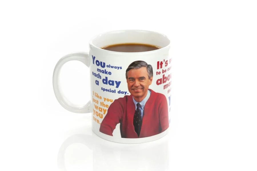 Toynk Mister Rogers Heat-Activated Color Changing Mug | 16 Oz Sweater Design Coffee Cup