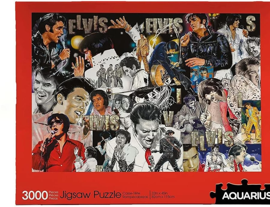 "Toynk Elvis Presley 3000-Piece Jigsaw Puzzle - Vintage Collage Music Legend Puzzle"