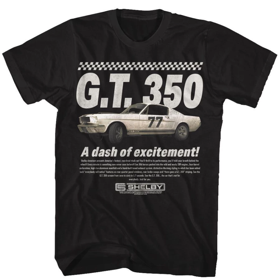 "MeTV Custom Brands Unisex Carroll Shelby - A Dash Of Excitement T-Shirt"