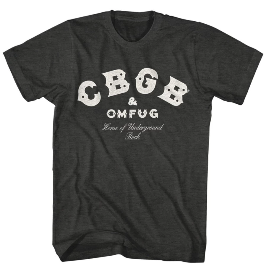 MeTV Custom Brands Cbgb Logo T-Shirt in Gray - Vintage Style Graphic Tee