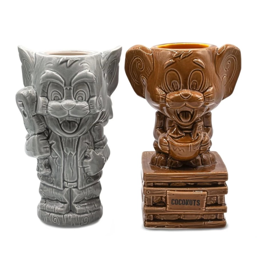 Tom and Jerry Ceramic Coffee Mug Set of 2 - Geeki Tikis Collectible Drinkware by Toynk