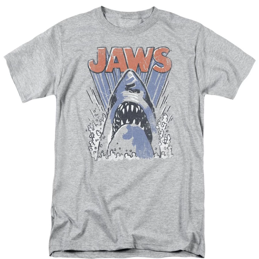 MeTV Custom Classics Unisex Jaws Comic Splash Graphic T-Shirt